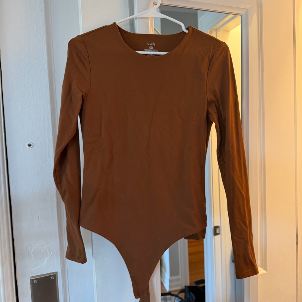 nuuds Chocolate Long Sleeve Bodysuit